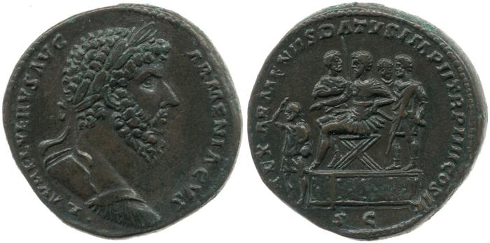 реверс RIC III Marcus Aurelius 1375