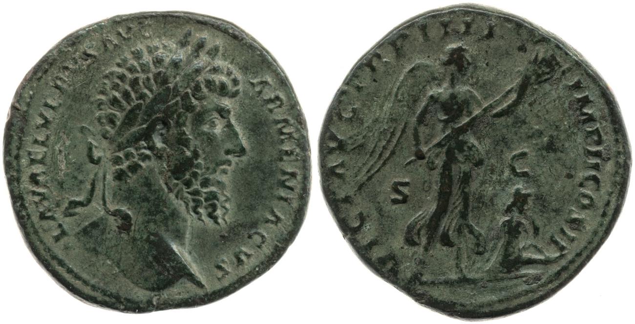 аверс RIC III Marcus Aurelius 1410