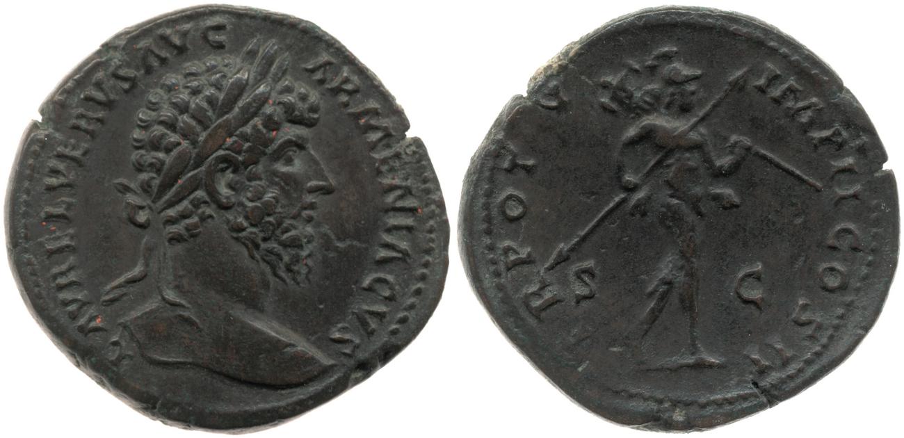 аверс RIC III Marcus Aurelius 1420