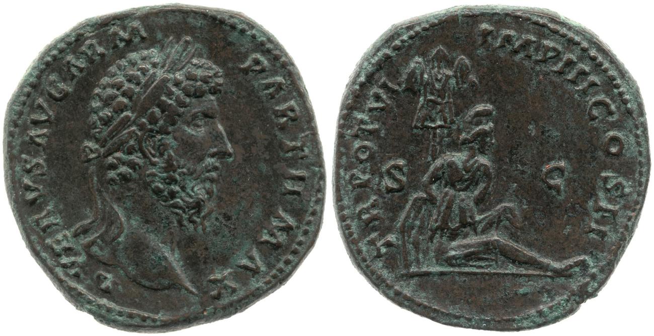 аверс RIC III Marcus Aurelius 1440