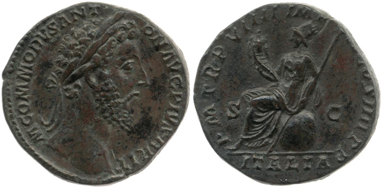 аверс RIC III Commodus 438