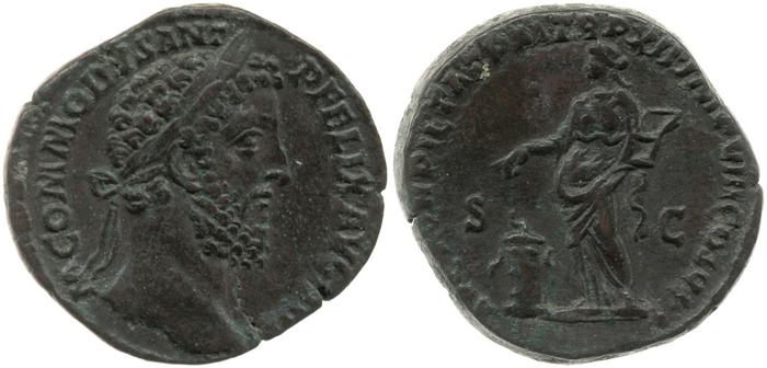 RIC III Commodus 494, реверс, bm