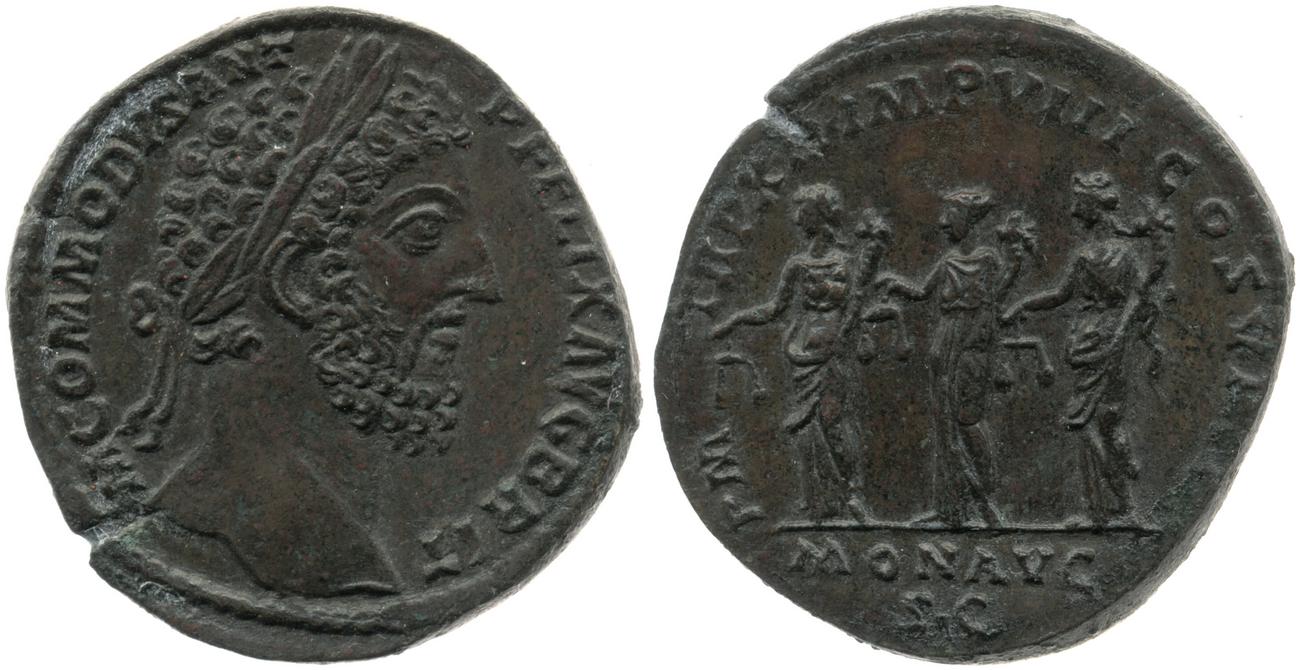 RIC III Commodus 500, аверс, bm