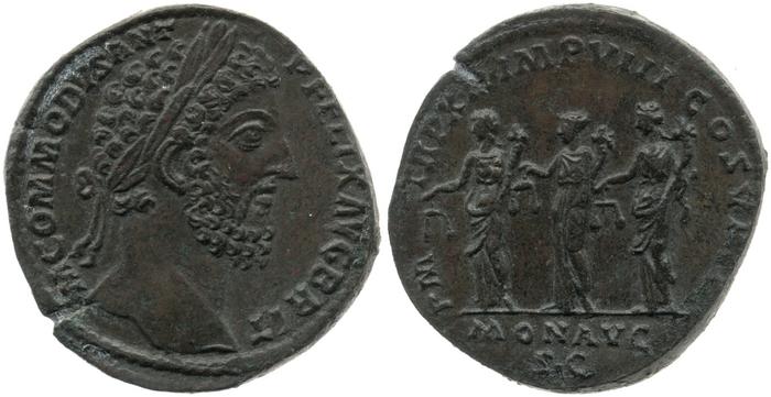RIC III Commodus 500, реверс, bm