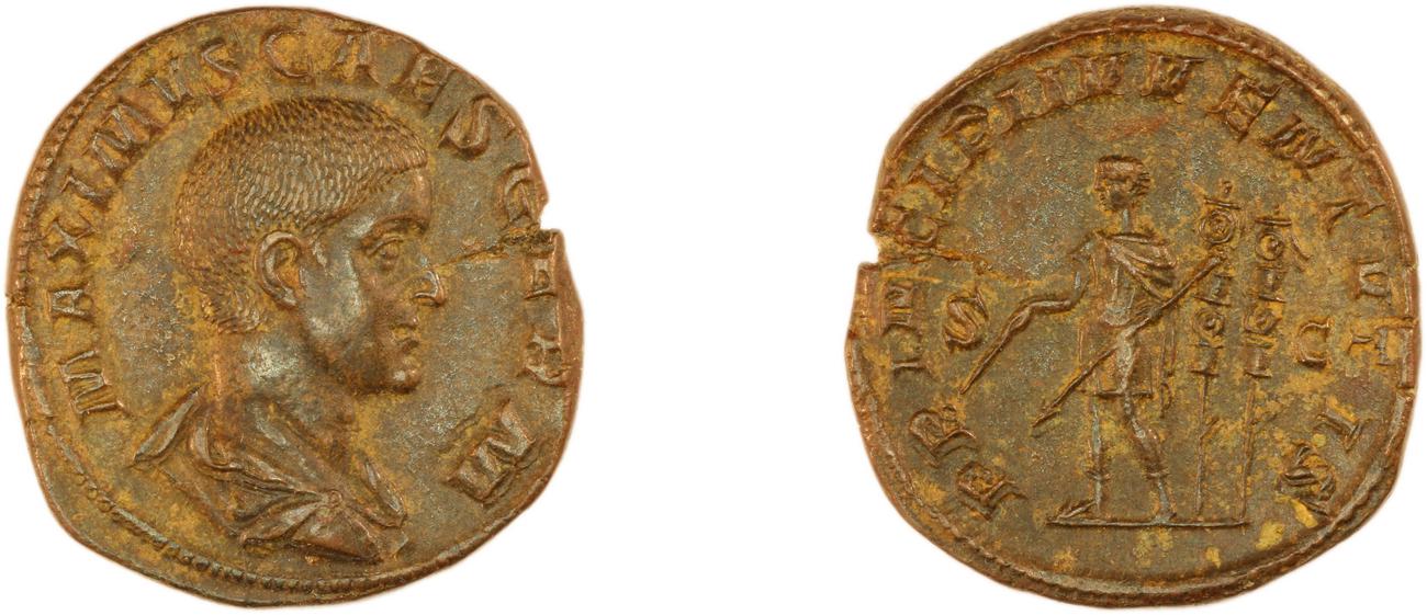 RIC IV Maximus 13, аверс, bm