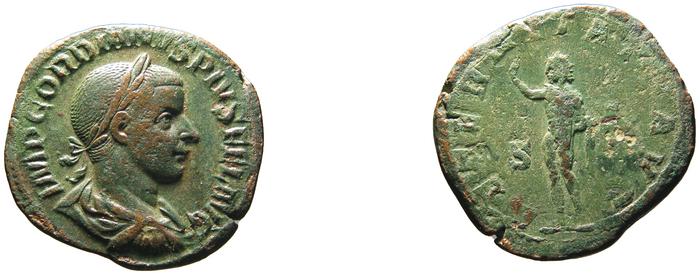 RIC IV Gordian III 297A, реверс, bm