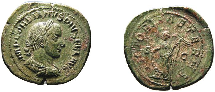 RIC IV Gordian III 338A, реверс, bm