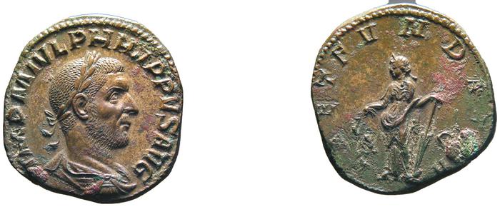 RIC IV Philip I 175A, реверс, bm