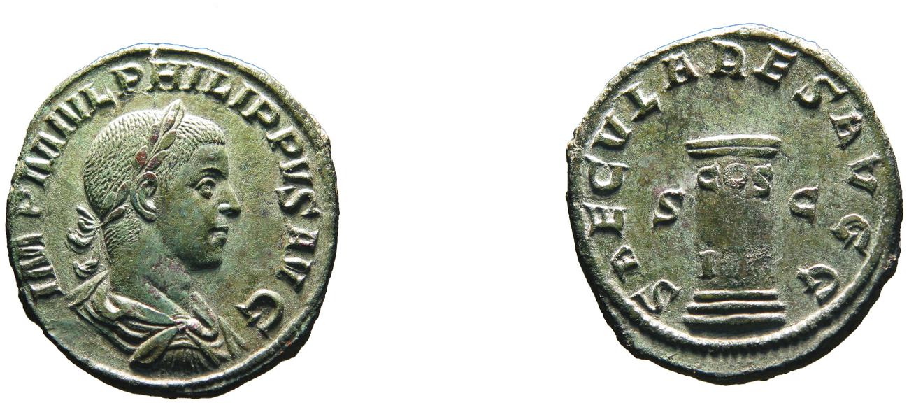 RIC IV Philip I 265A, аверс, bm