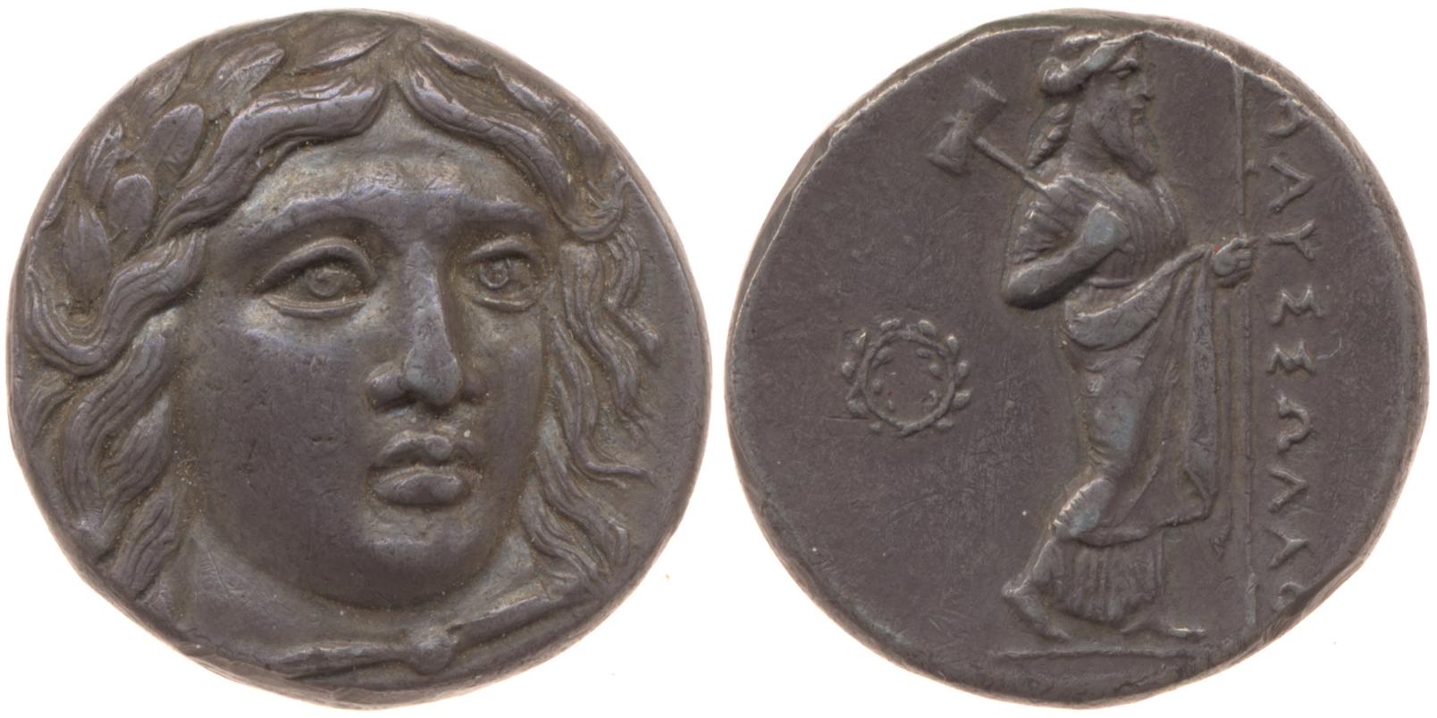 Mausolus of Caria Halicarnassus Konuk 1998 B5, аверс, bm