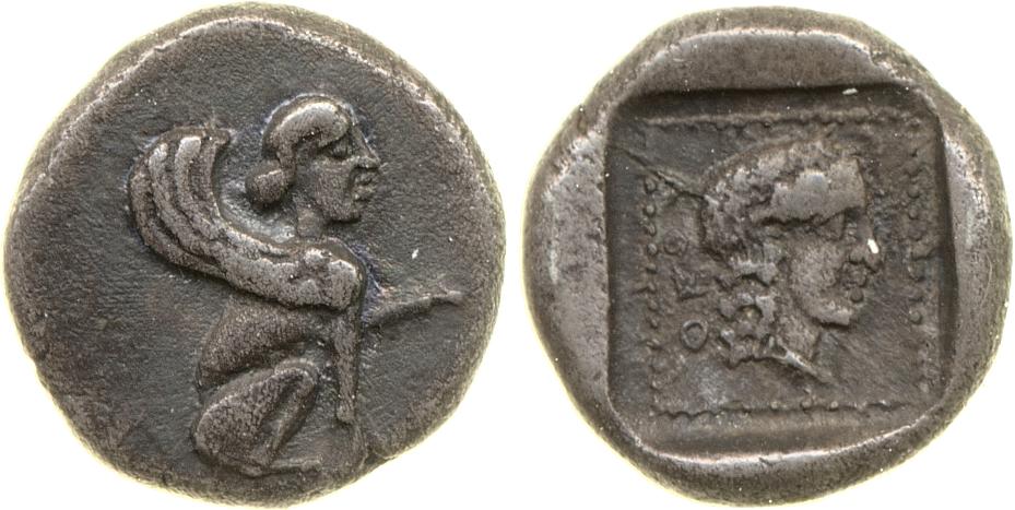 аверс Orou, Carian dynast Uncertain Carian mint G Konuk 2007a Type 3