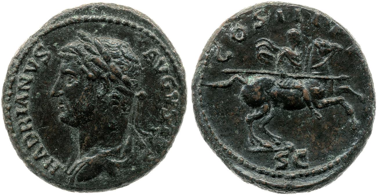 аверс RIC II, Part 3 (second edition) Hadrian 1367