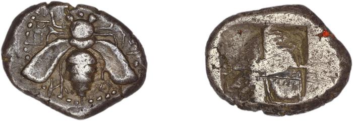 reverse Ephesus Head 1880 Period IIβ