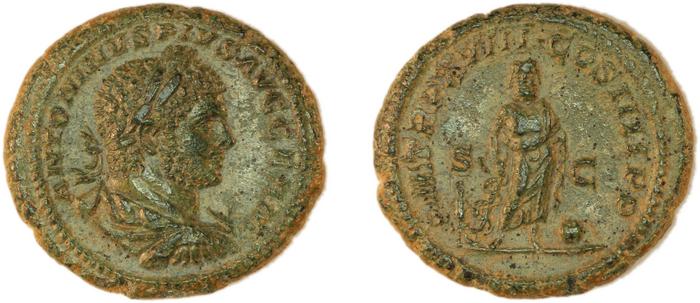 реверс RIC IV Caracalla 554B