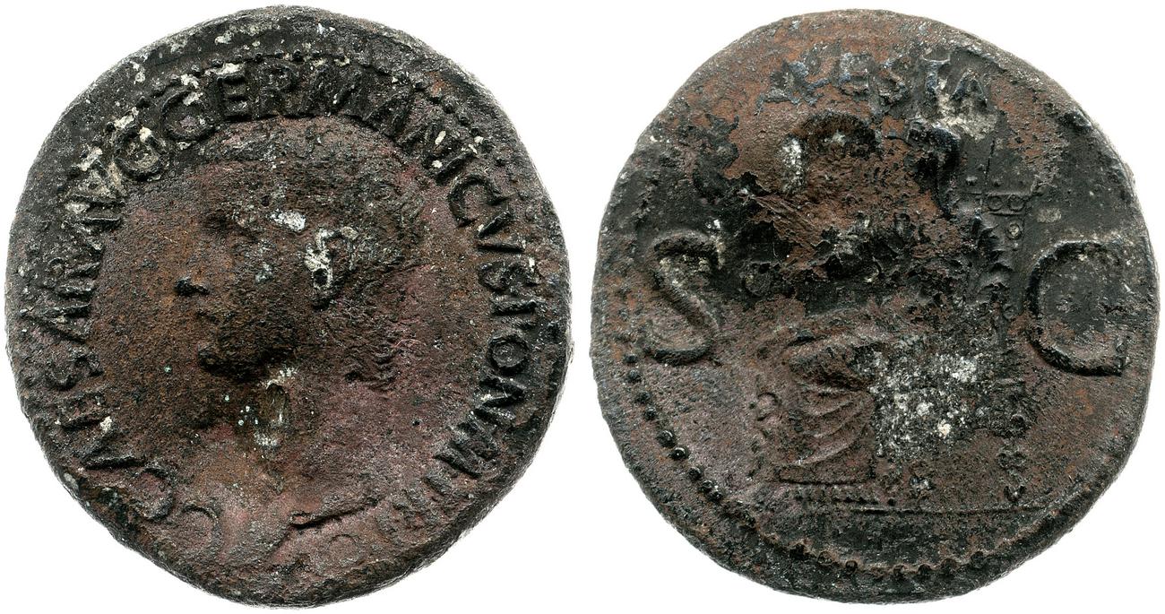 RIC I (second edition) Gaius/Caligula 38, аверс, bm