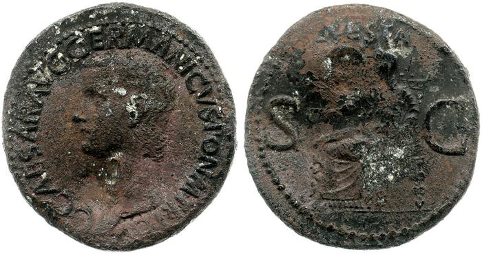 RIC I (second edition) Gaius/Caligula 38, реверс, bm