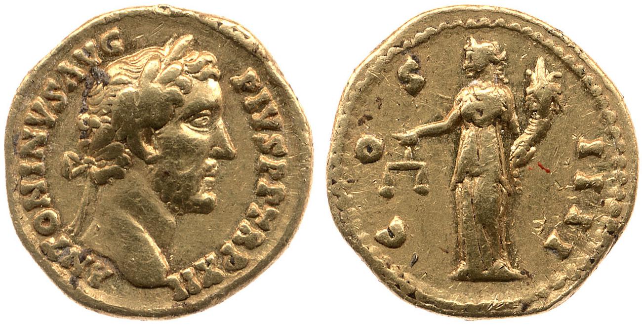 аверс RIC III Antoninus Pius 177d
