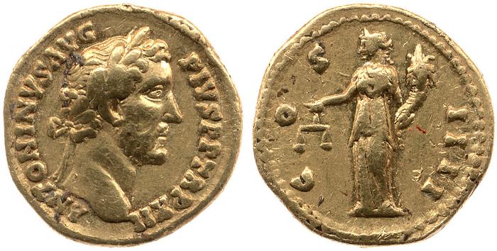 реверс RIC III Antoninus Pius 177d