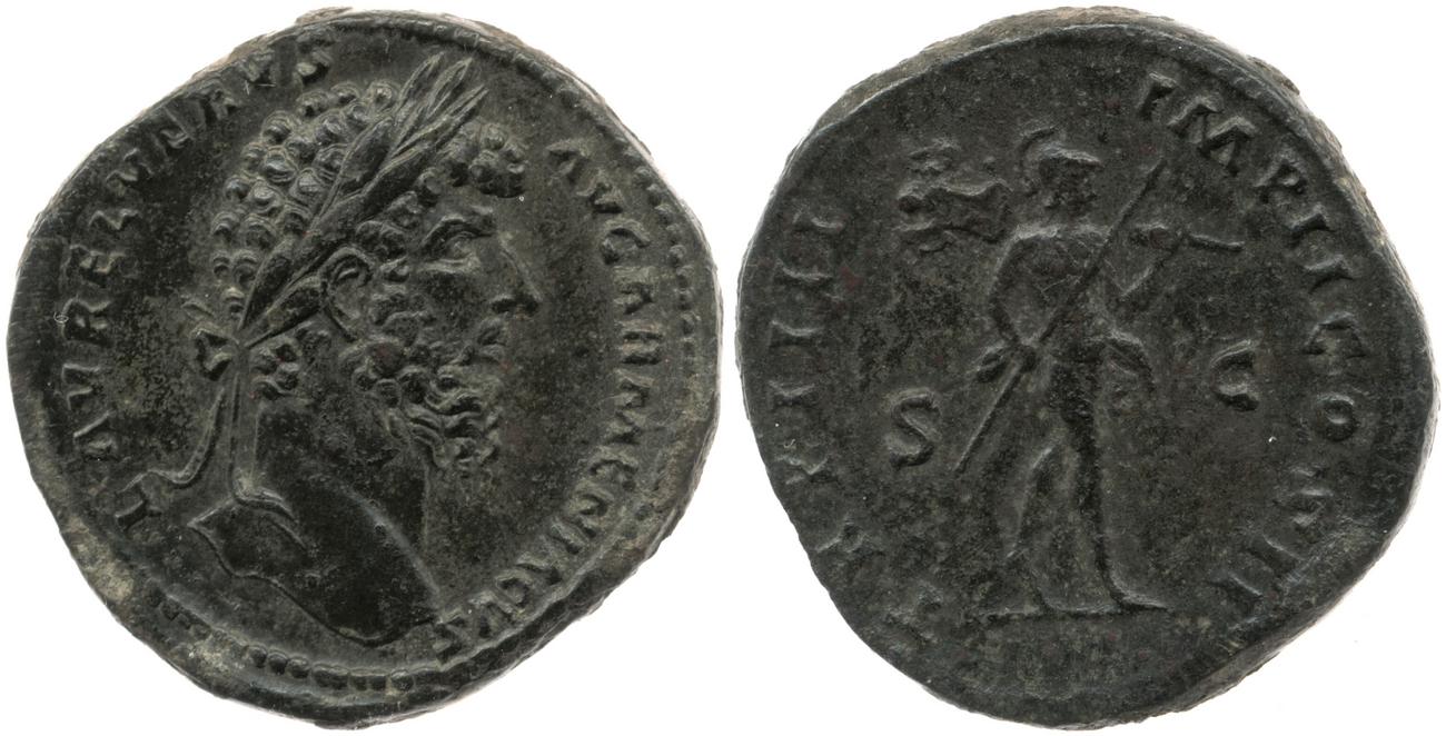 RIC III Marcus Aurelius 1379, аверс, bm