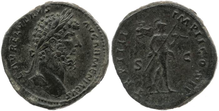 RIC III Marcus Aurelius 1379, реверс, bm