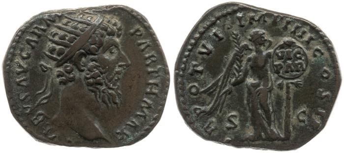 RIC III Marcus Aurelius 1458, реверс, bm