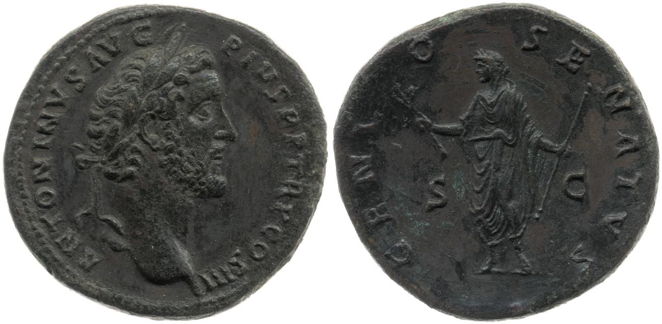 RIC III Antoninus Pius 605a, аверс, bm