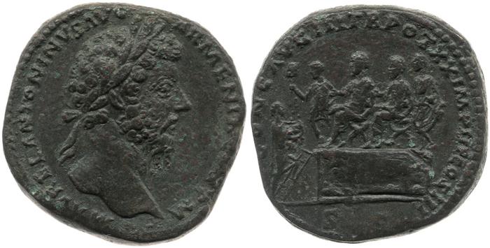 RIC III Marcus Aurelius 914, реверс, bm