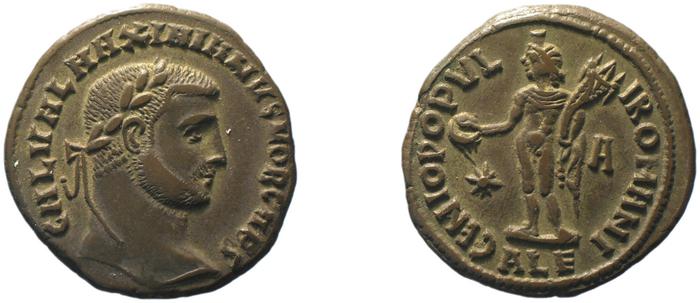 RIC VI Alexandria 17b, реверс, bm