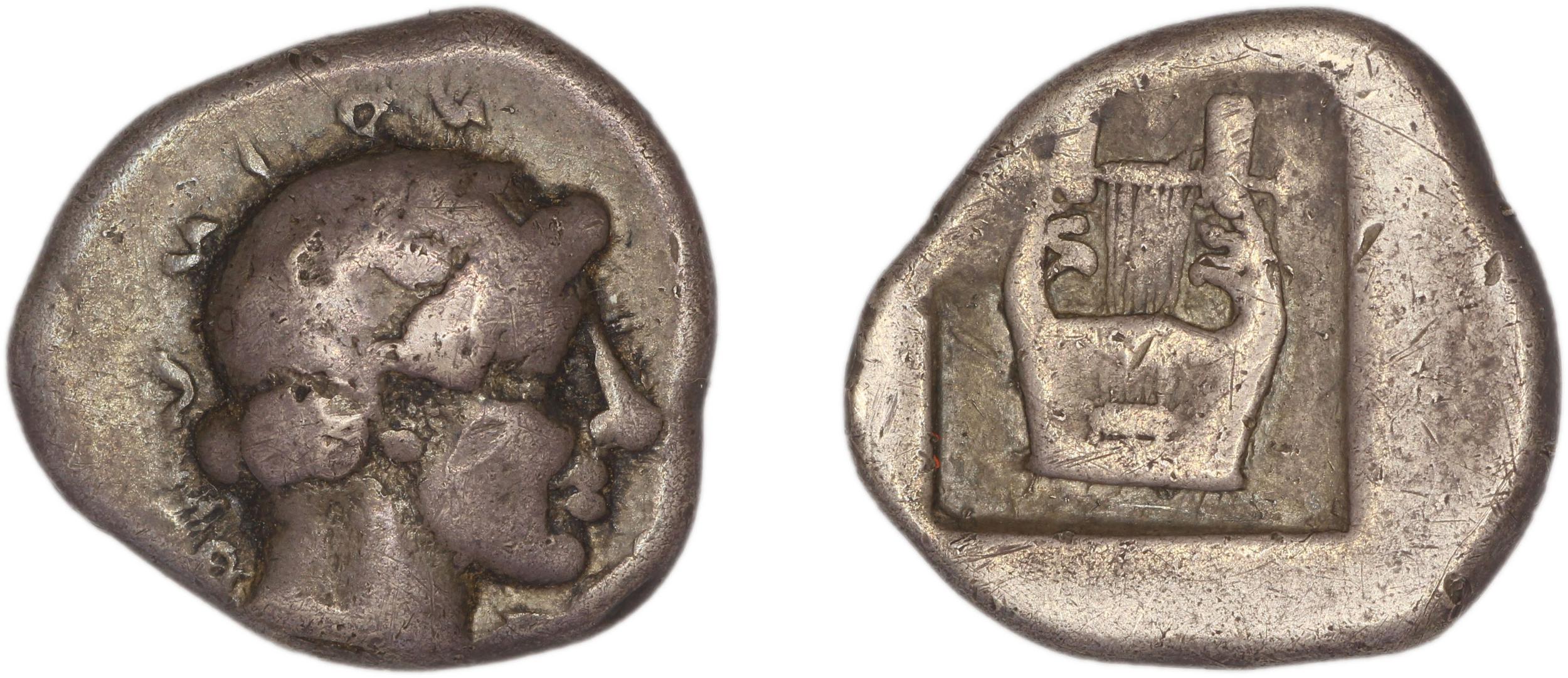 Colophon Milne 1941 Period II, drachms and obols, аверс, bm