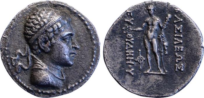 аверс Bactrian and Indo-Greek Coinage Euthydemus II 2.1