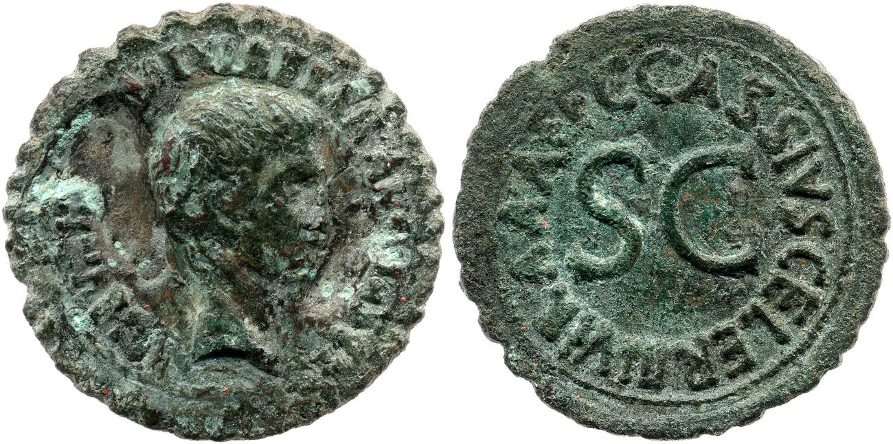 RIC I (second edition) Augustus 376, аверс, bm