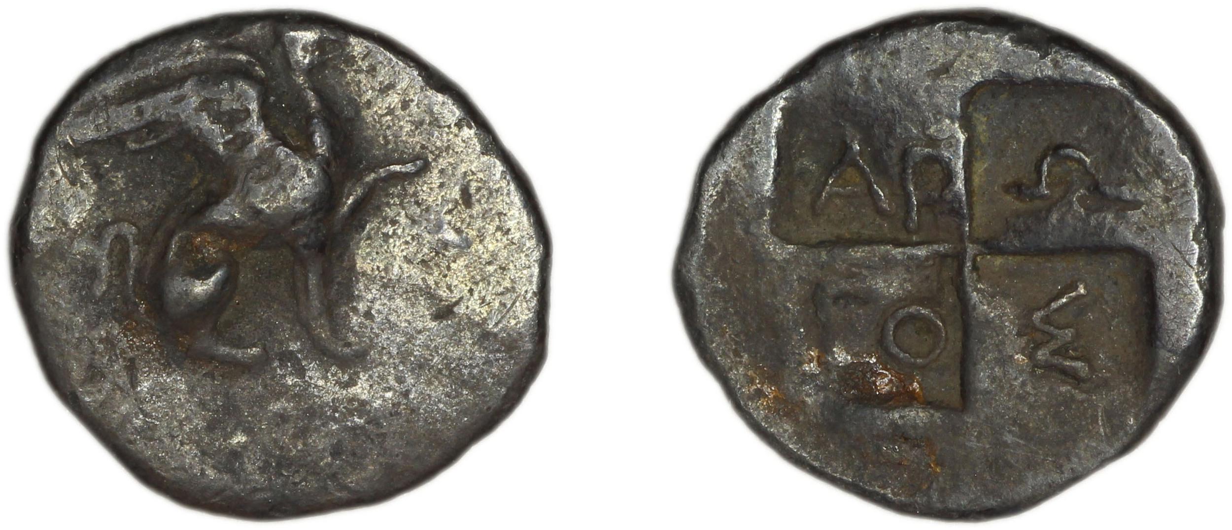 аверс Teos Kinns 1980 Period I.1, AR I