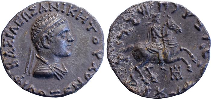 Bactrian and Indo-Greek Coinage Philoxenus 3.5, bm