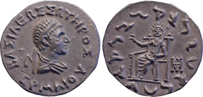 Hermaeus of Bactria obv