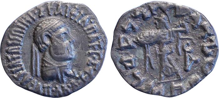 Bactrian and Indo-Greek Coinage Apollodotus II 3.1, bm