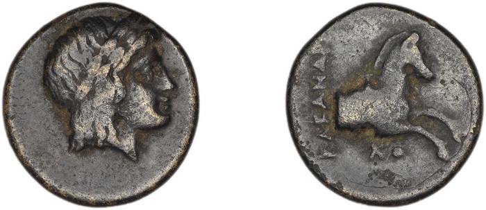 Colophon Kinns 1980 Period I.2, AE 9, реверс, bm