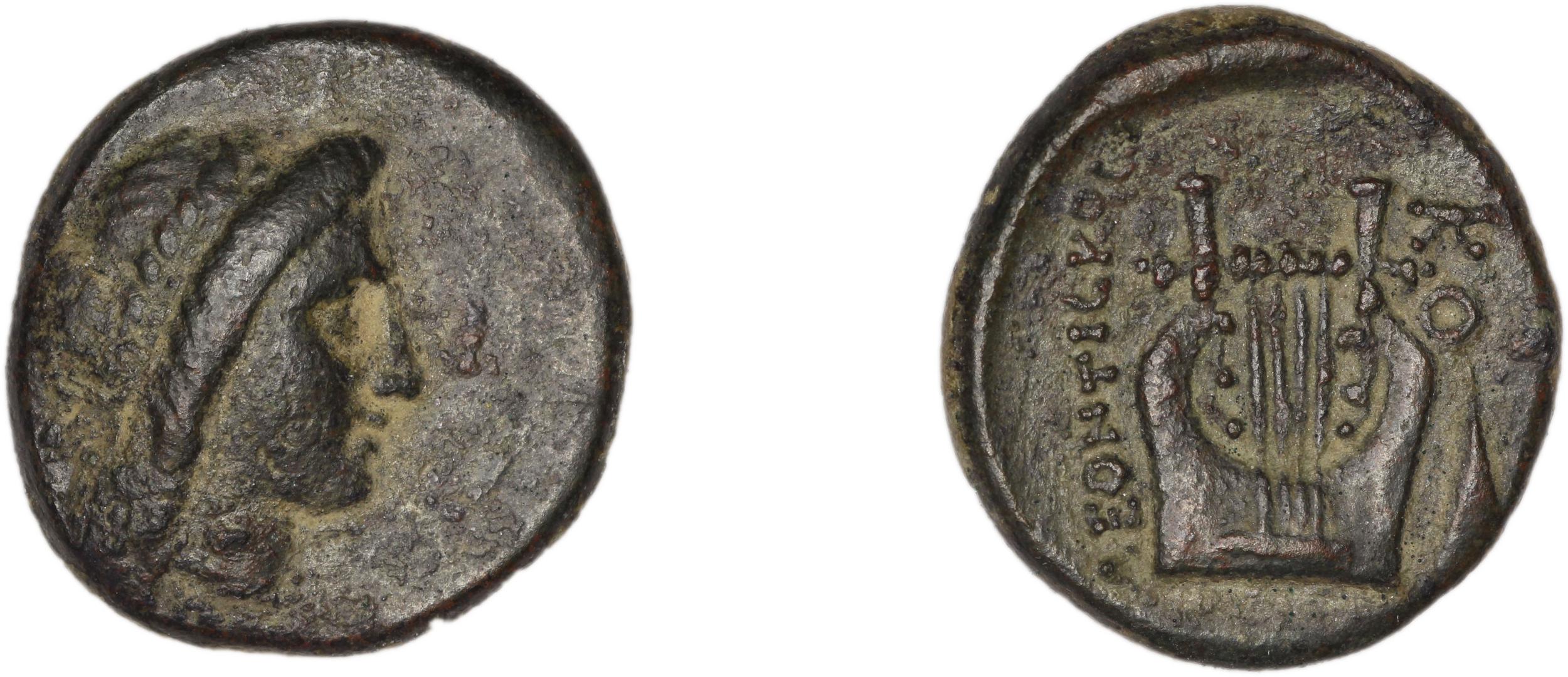 аверс Colophon Kinns 1980 Period I.2, AE 11