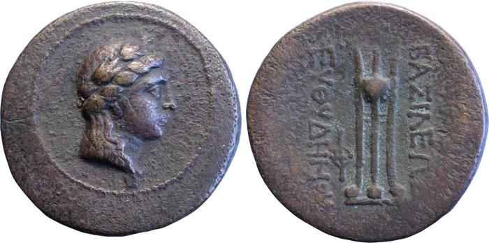 аверс Bactrian and Indo-Greek Coinage Euthydemus II 5.1