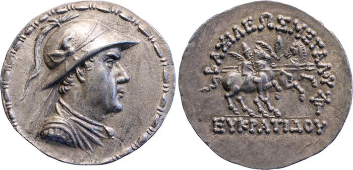 аверс Bactrian and Indo-Greek Coinage Eucratides I 6.6
