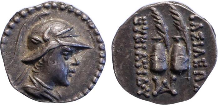 Bactrian and Indo-Greek Coinage Eucratides I 9.2, bm
