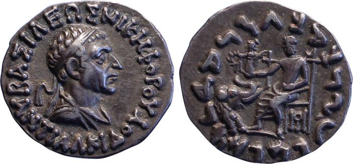 Bactrian and Indo-Greek Coinage Antialcidas 11.1, bm