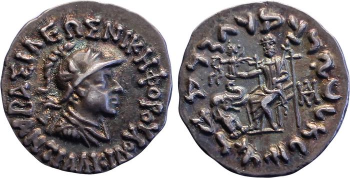 Bactrian and Indo-Greek Coinage Antialcidas 15.3, bm