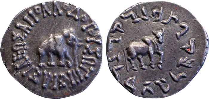 Bactrian and Indo-Greek Coinage Apollodotus I 2, bm