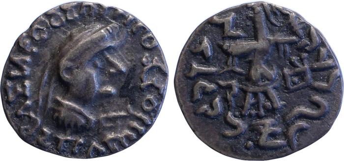 Bactrian and Indo-Greek Coinage Strato II 1.16, bm
