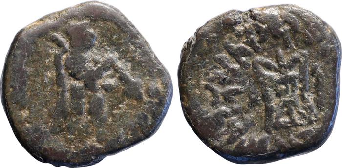 аверс Bactrian and Indo-Greek Coinage Strato II and Strato III 4.3