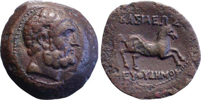 Bactrian and Indo-Greek Coinage Euthydemus I 8, bm