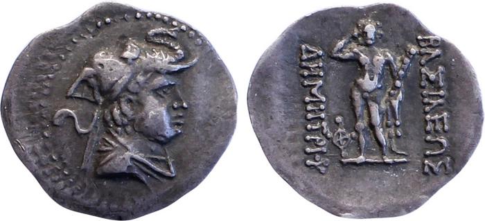 Bactrian and Indo-Greek Coinage Demetrius I 5.2, bm
