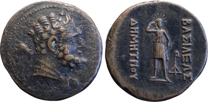 Bactrian and Indo-Greek Coinage Demetrius I 9.6, bm