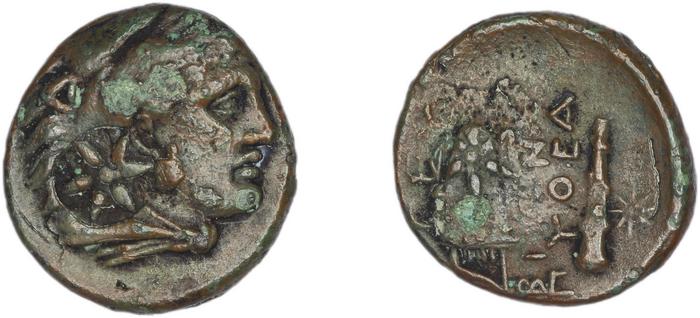 Erythrae Kinns 1980 Period III.1, AE 7, реверс, bm