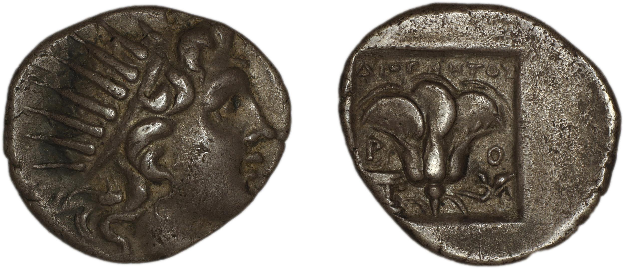 Rhodes Jenkins 1989 Group D drachms, аверс, bm